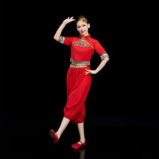 高档秧歌服女202年新5款 灯笼蒲扇场演出服现代广舞 扇子舞蹈服舞装