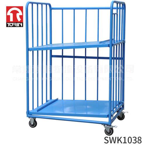 通润喷塑台车开放式车间理货台车仓储笼仓库物料转运车SWK1038