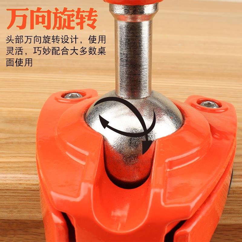 360度万向台钳工作台家用小型桌虎钳微型夹具精密多功能重型手工