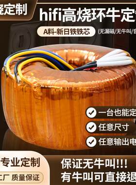 定制进口新日铁芯环形变压器HIFI功放音响电源发烧音频环牛