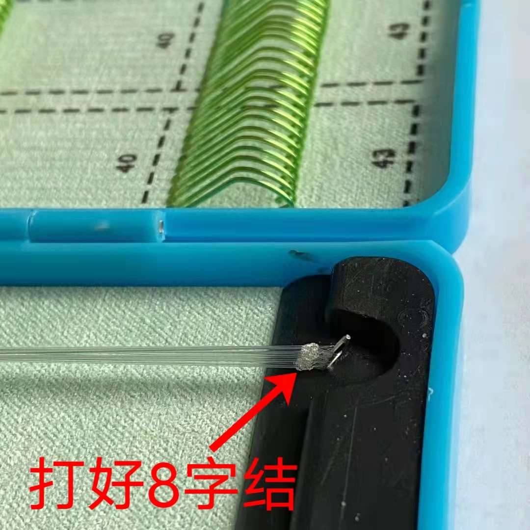 竞技狼针牙子线双钩成品仕挂鱼钩手工绑好超轻细黑坑竞技垂钓50付