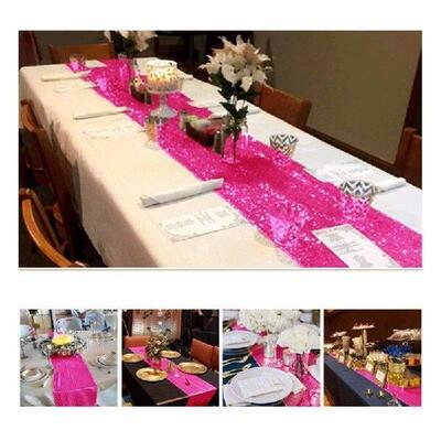 448B Add to Your Table with a Sequins Table Runner Stylish