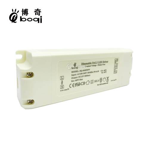 DALI调光电源12V24V60W厂家高PF无频闪恒压5A2.5A开关电源SAACE