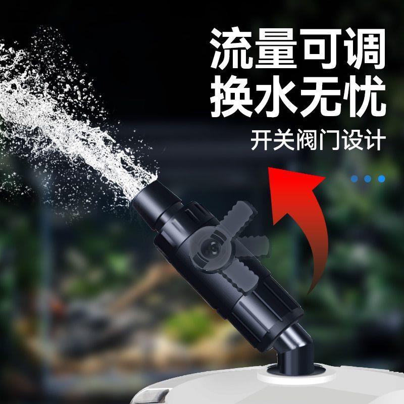 陶瓷鱼缸过滤器家用全自动庭院缸外置过滤桶静音圆缸潜水前置桶