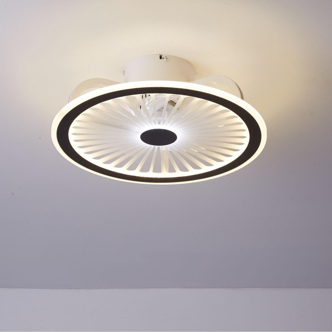 吸顶风扇灯卧室2021年新款吊扇灯餐厅隐形静音电风扇吊灯一体