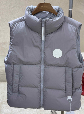 [99新]Canada Goose加拿大鹅PASTELS徽标Logo立领含羽绒马甲L码