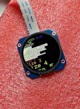 1.28寸TFT LCD显示屏模块 IPS屏圆形显示屏电容触摸屏 GC9A01驱动