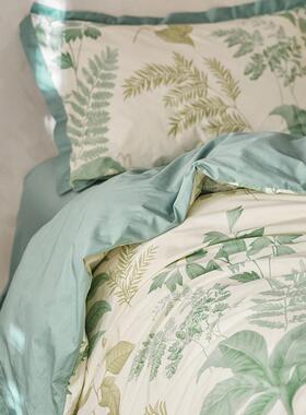 轻奢感长绒棉棉四全件套复古风棉单被套QD23837纯床笠套件双人床