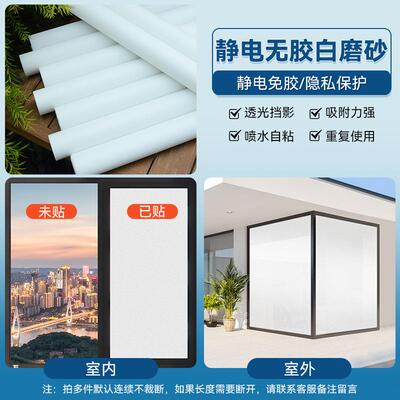 静电贴玻璃纸窗户透光软装墙贴