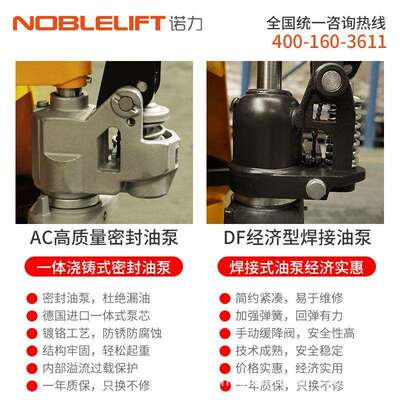 力手动液压搬AC540*11运C车手动叉车托盘地诺牛升降密封油泵A2吨