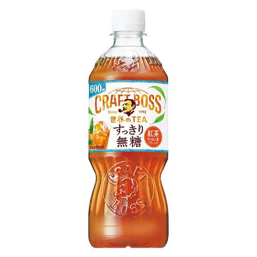 日本进口Suntory三得利boss老板红茶乌龙茶无糖0卡0脂混合茶饮料