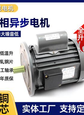 YY802-4B5大法兰单相电动机750W电机1400rpm转速铁壳低噪音电机