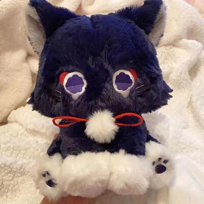 Anime Genshin Impact Scaramouche Cat Cute Plush Doll 23cm Wa