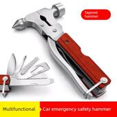 德国优质汽车防爆破窗安全锤户外用品多功能工具组合刀钳折叠马桶