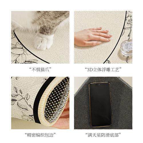 椅子地垫圆形垫子转椅电脑椅卧室摇椅防滑垫厚高级感书房大面积,居家布艺,转椅地垫,淘宝优惠券,粉丝福利购,淘宝优惠卷