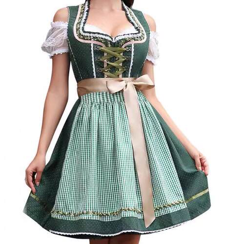 Oktoberfest Maid Dirndl Dress, Bartender Women Halloween