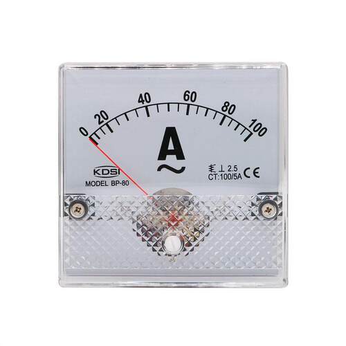 指针式交流电流表BP-80 AC100/5A 方形电流仪表精密工业级
