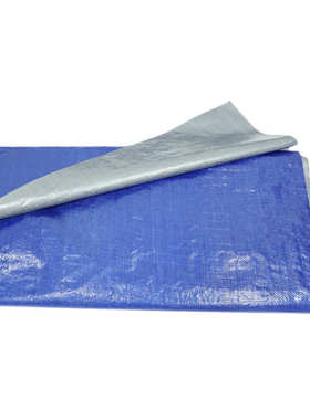 140g新料PE蓝银布户外帐篷遮阳布蓝灰防雨防尘蓝色塑料养殖彩条布