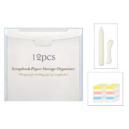 Buckle Design Scrap Organizer 12-piece Scrap Paper
