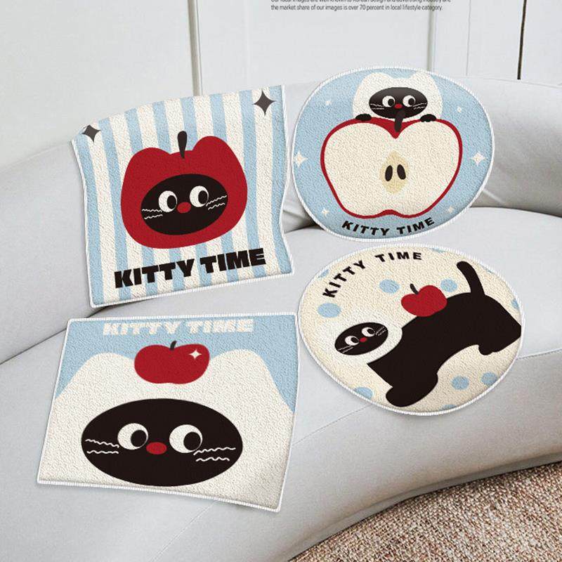 创意猫咪冰丝坐垫夏季凉垫透气办公室久坐椅子垫汽车座垫四季通用,居家布艺,椅垫,淘宝优惠券,粉丝福利购,淘宝优惠卷
