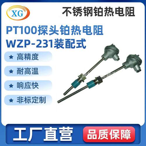 PT100探头耐腐蚀铂热电阻WZP-231装配式多点端面热电阻厂家
