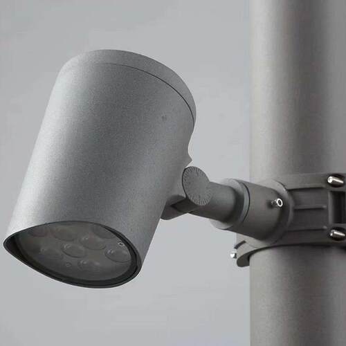 4W9W压铸铝户外投光灯LED防水照柱灯抱箍投射灯庭院别墅小区照明