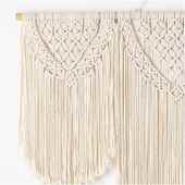 毯棉线编棉织挂波西米亚001绳文艺门帘隔断挂毯墙壁饰流苏装 壁毯