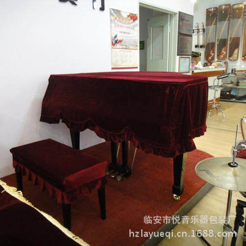 包邮音月金丝绒三角钢琴全罩颜色各异钢琴罩不包括凳专用