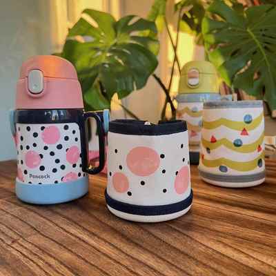 孔雀儿童保温杯定制杯套ASK ASN/DSN水杯配件保护套水壶套吸管盖