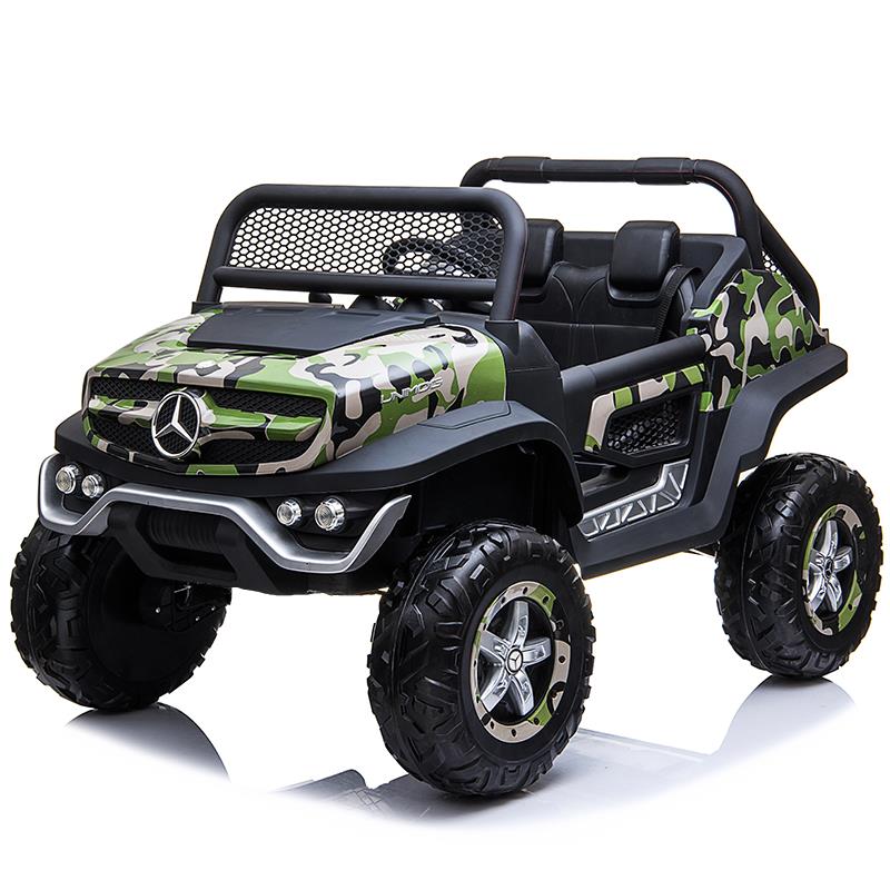 高档奔驰儿童电动车四轮控汽车小孩宝宝可坐人超越野双遥座玩大具