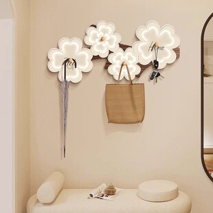 现代简约挂衣架入户门后墙上衣架钩家用衣帽衣服收纳架高级感壁挂