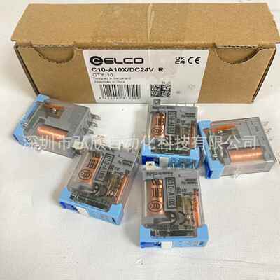 宜科继电器C10-A10X/C24V 搭配底座S1C0继电SQQD器10-A1X大6功率