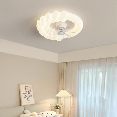 奶油风厅卧室灯吸顶灯吊灯儿童扇房餐主卧风电风627扇灯20扇25年