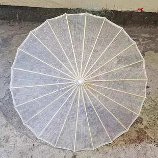 绢伞透明丝绢伞跳舞舞蹈伞工艺演出道具油纸伞装饰伞古典花