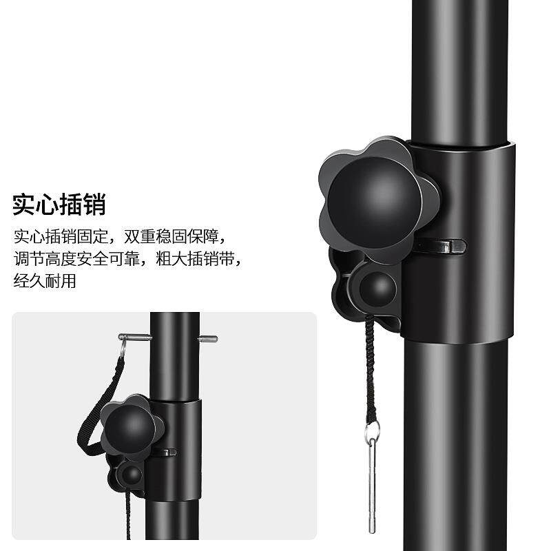 厂三家直全金供属脚架折叠地立式固IFW定家庭影院可伸缩落音箱支