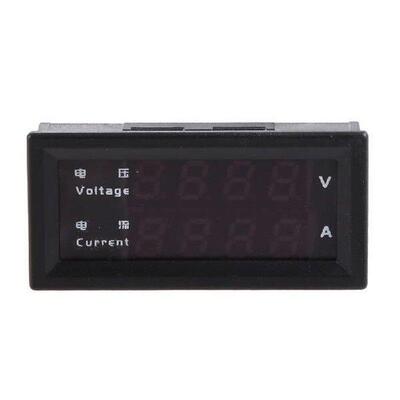 Digital Amp Voltmeter Ammeter Meter Dual LED Amperage