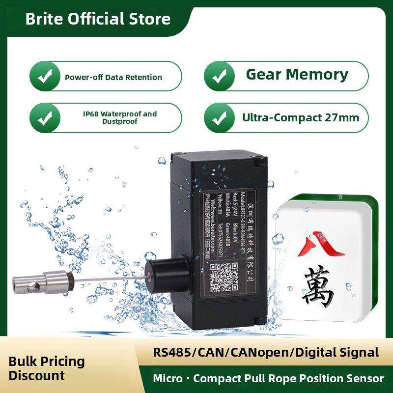 拉线拉绳位移传感器测距位移编码器裂纹仪表门迷你小体积