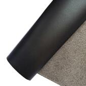 加硬2.0mm超纤pu人造革 体育用品皮带用黑色厚革 防泼水抗刮劳保鞋