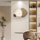 卧室静音挂表客厅家用时钟挂墙现代简约餐厅网红背景墙上时钟挂墙