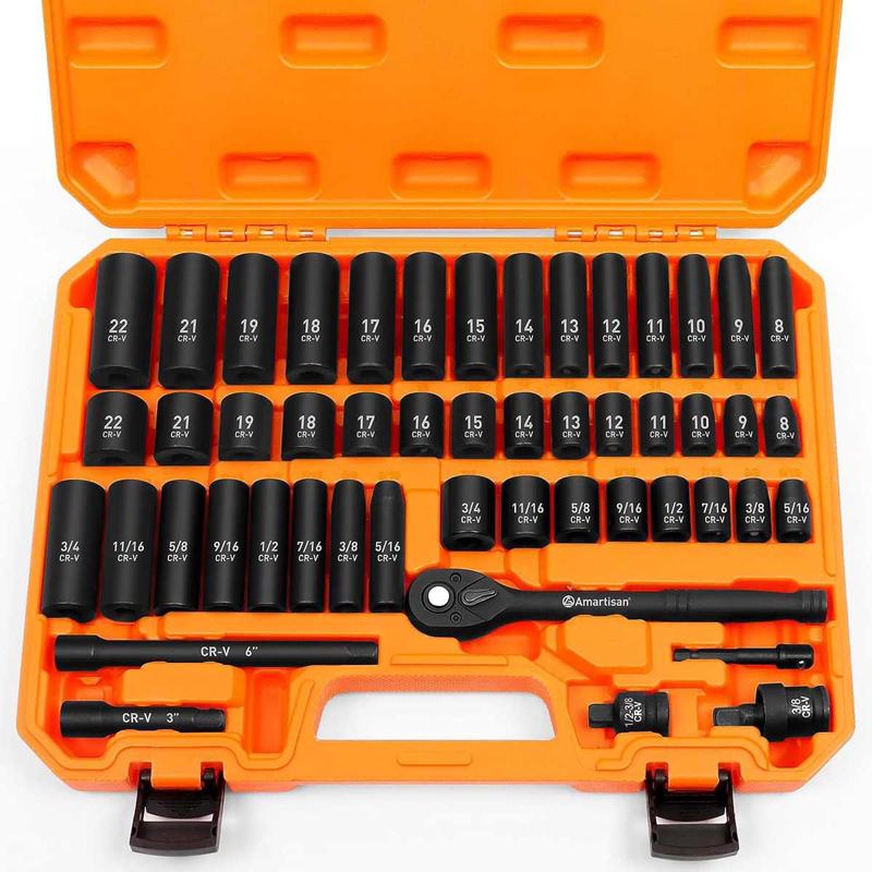 冲击point53 set/cr/v套筒8 drive6 socket3 组50pcs impact