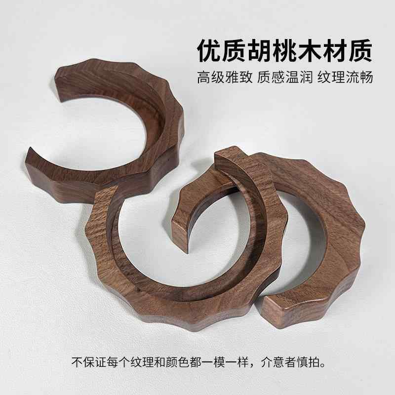 格米莱3145/3006防烫圈冲煮头防烫木环咖啡机改装配件实木胡桃木图片