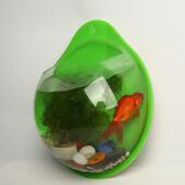 玻璃质感鱼缸亚克力墙上悬挂式 水培绿萝创意家具壁挂饰品植物花盆