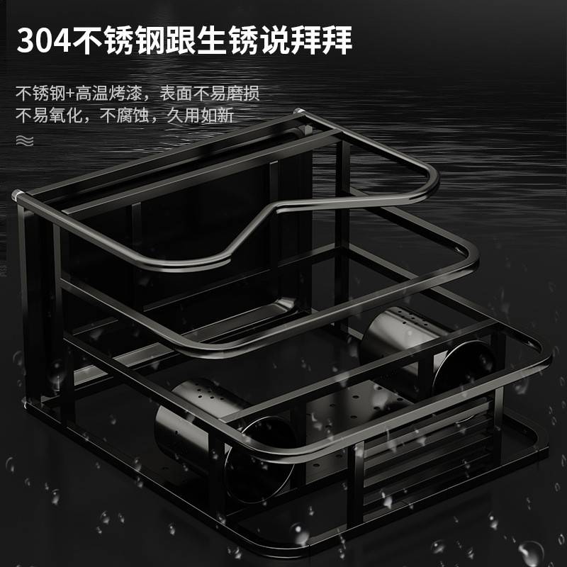 菜3心形款刀4不锈钢刀架 厨房置物架锅盖多架功能收0纳架板筷子刀
