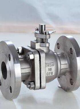 Q41F-16P不锈钢SS304球阀DN100法兰不锈钢球阀DN80PN16手动球阀50