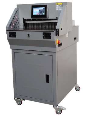 易印E460R触摸屏程控切纸机数控裁切机电动裁纸机切纸刀厚度60MM