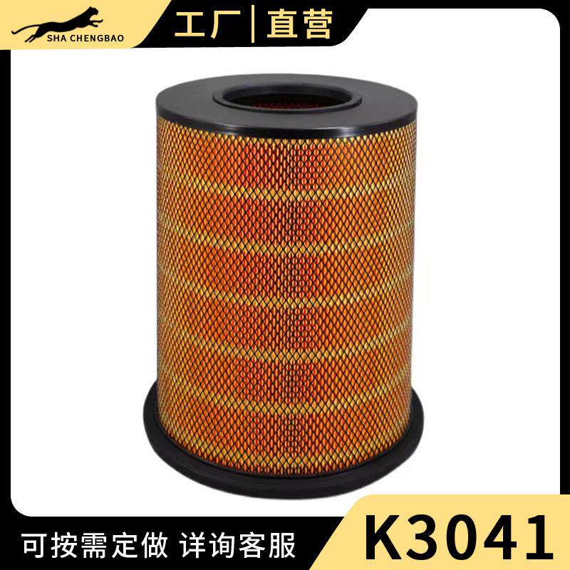 K3041适配重卡豪沃泵车重卡尔沃半挂水泥搅拌车空气滤芯空滤格