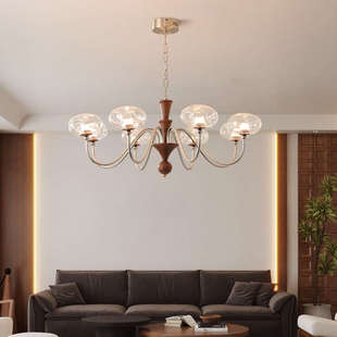 美式 中古风简约大气灯具 客厅吊灯南洋风餐厅卧室灯复古乡村法式