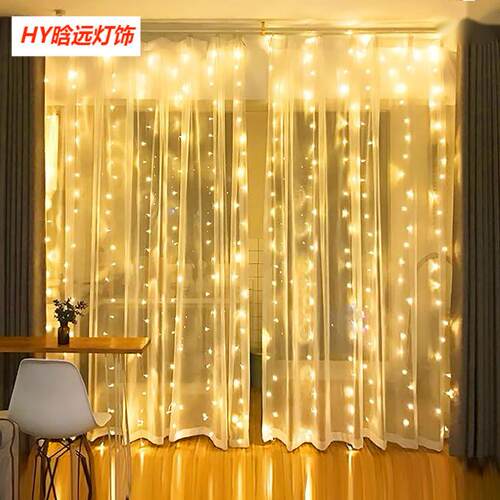 Valentines Day 3m Led Curtain Garland Fairy Lights Festoon