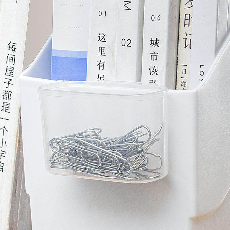 家用迷你小号悬挂小物收纳盒冰箱背面卡扣式置物盒透明发饰整理盒