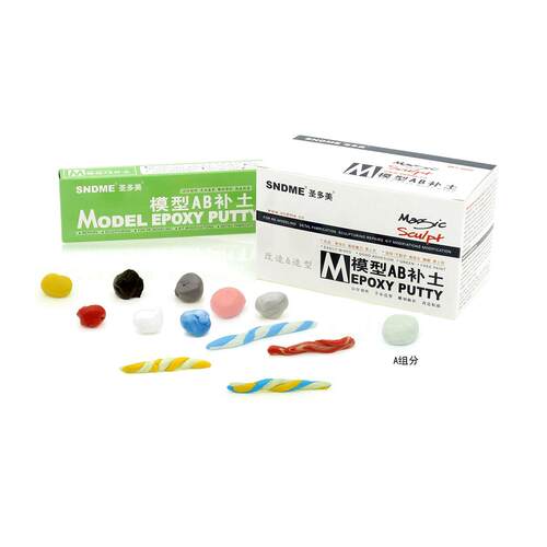 圣多美模型AB补土 粘土油泥雕塑 EPOXY PUTTY手办塑型DIY耗材500g